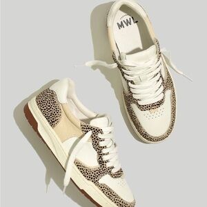 Madewell Court Sneakers in Spotted Calf Hair sz 6